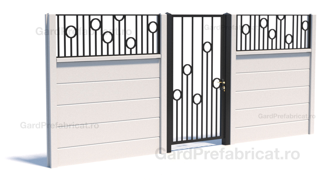 Gard metalic + poarta metalica