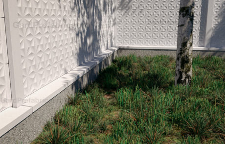Streasina soclu pentru gard prefabricat din beton - K01 Cover